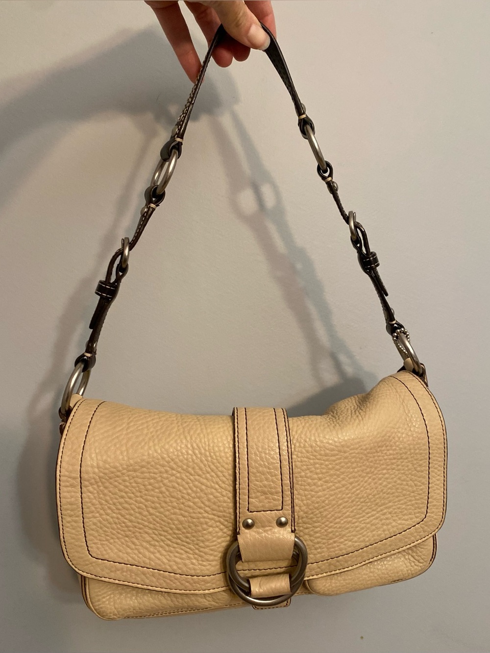 Coach Chelsea beige leather bag